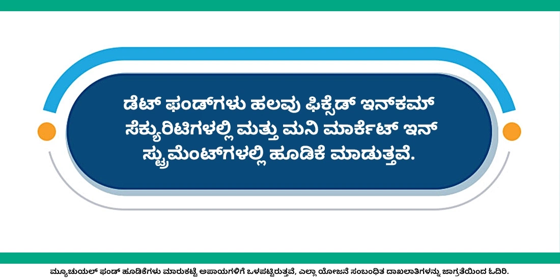 ನಮ್ಮ ಹಣವನ್ನು ಡೆಟ್‌ ಫಂಡ್‌ಗಳು ಎಲ್ಲಿ ಹೂಡಿಕೆ ಮಾಡುತ್ತವೆ?
