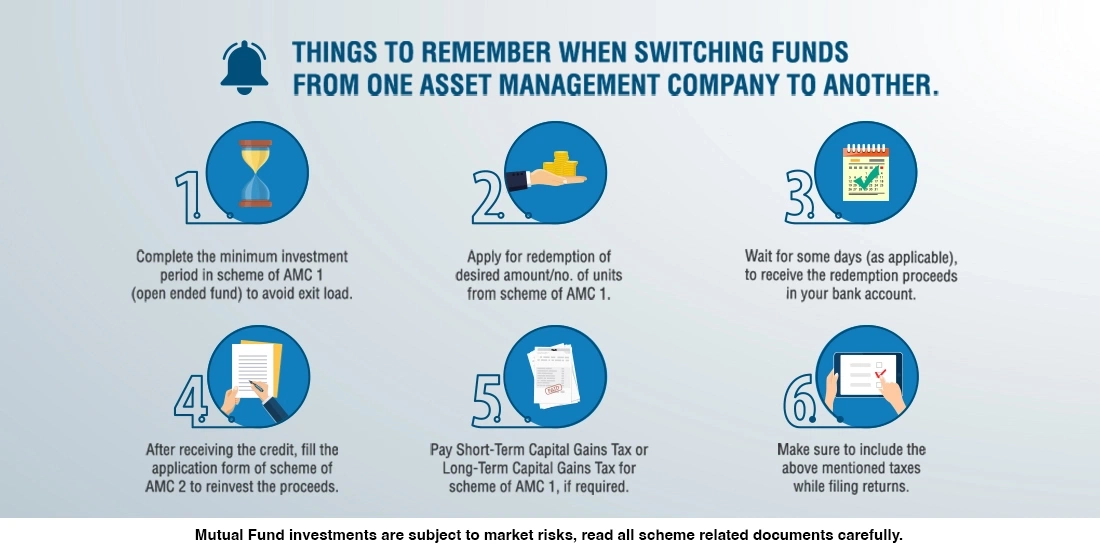 How do I switch from one fund to a fund of another company