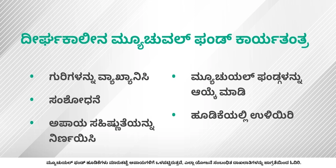 ದೀರ್ಘಕಾಲೀನ ಮ್ಯೂಚುಯಲ್ ಫಂಡ್ ಕಾರ್ಯತಂತ್ರದ ಬಗ್ಗೆ ಇನ್ನಷ್ಟು ತಿಳಿಯಿರಿ