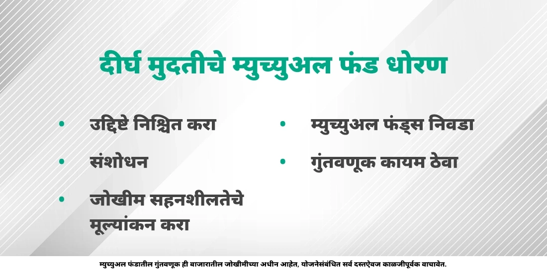 दीर्घ मुदतीच्या म्युच्युअल फंड धोरणाविषयी अधिक जाणून घ्या