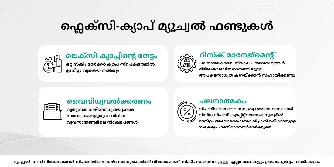 ഫ്ലെക്സി ക്യാപ് മ്യൂച്വൽ ഫണ്ടുകളെക്കുറിച്ച് നിങ്ങൾ അറിഞ്ഞിരിക്കേണ്ട കാര്യങ്ങൾ