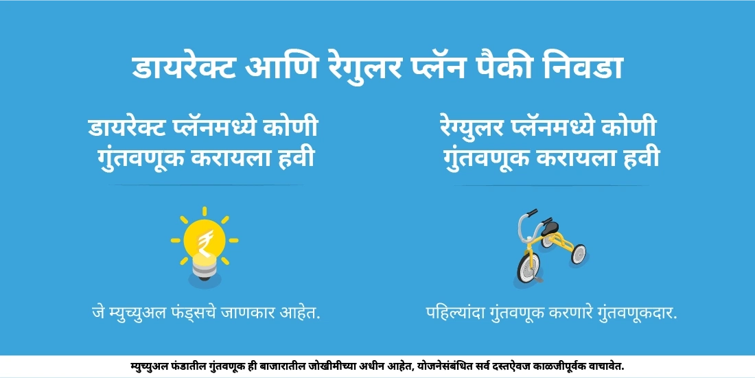 म्युच्युअल फंडांमधील डायरेक्ट आणि रेगुलर प्लॅन पैकी काय निवडावे?