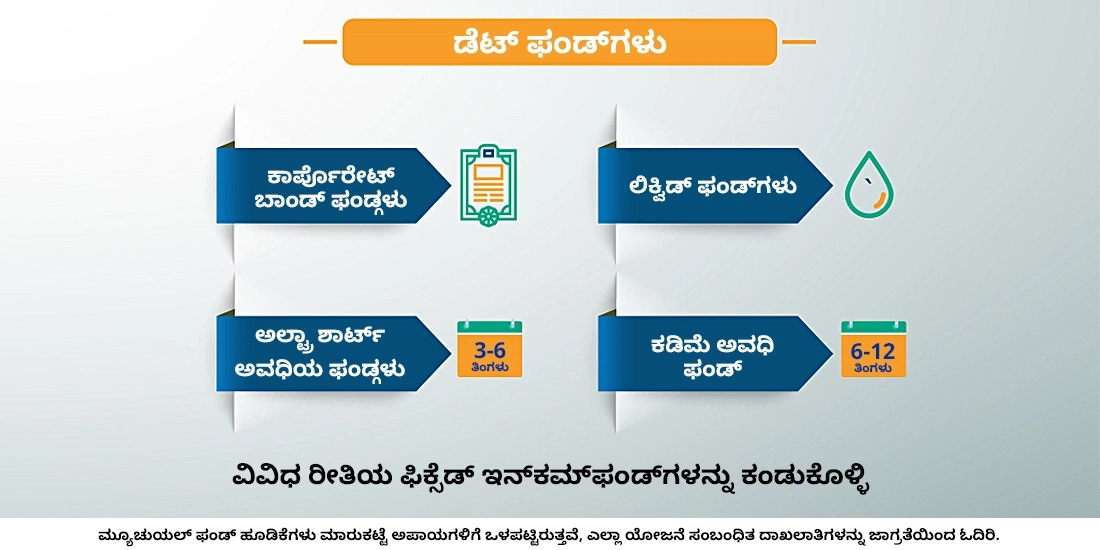 ಡೆಟ್ ಫಂಡ್ಗಳ ವಿವಿಧ ಪ್ರಕಾರಗಳು ಯಾವುವು?