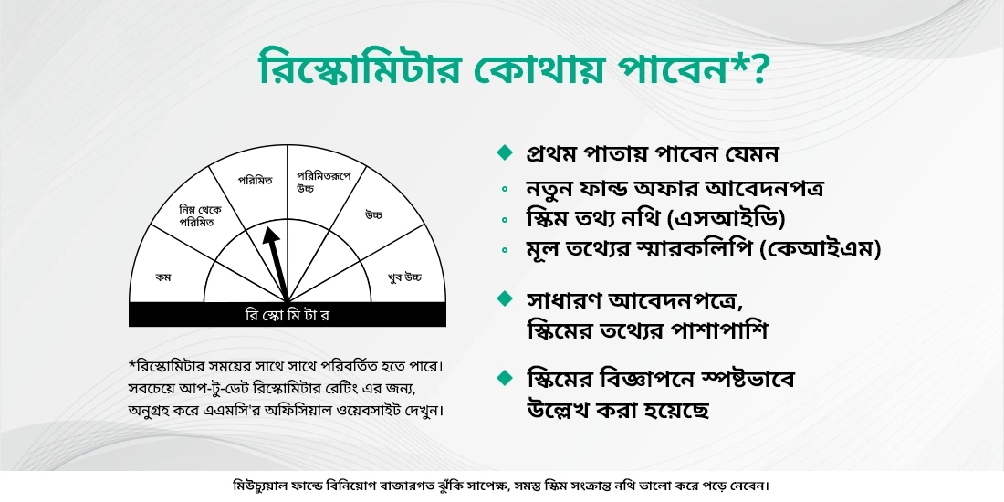 রিস্ক-ও-মিটার কি, এবং এর বিভিন্ন স্তর কি কি?