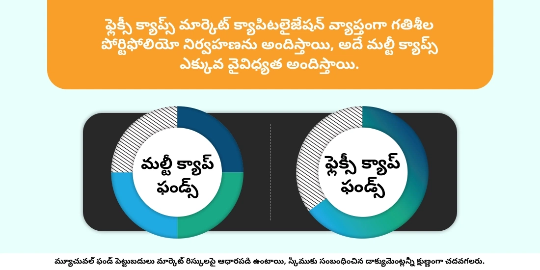 మల్టీక్యాప్ మరియు ఫ్లెక్సి క్యాప్ ఫండ్స్ మధ్య తేడా ఏమిటి?