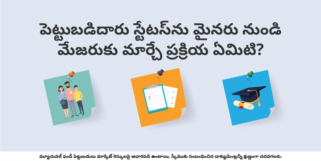 పెట్టుబడిదారు స్టేటస్ను మైనరు నుండి మేజరుకు మార్చే ప్రక్రియ ఏమిటి?
