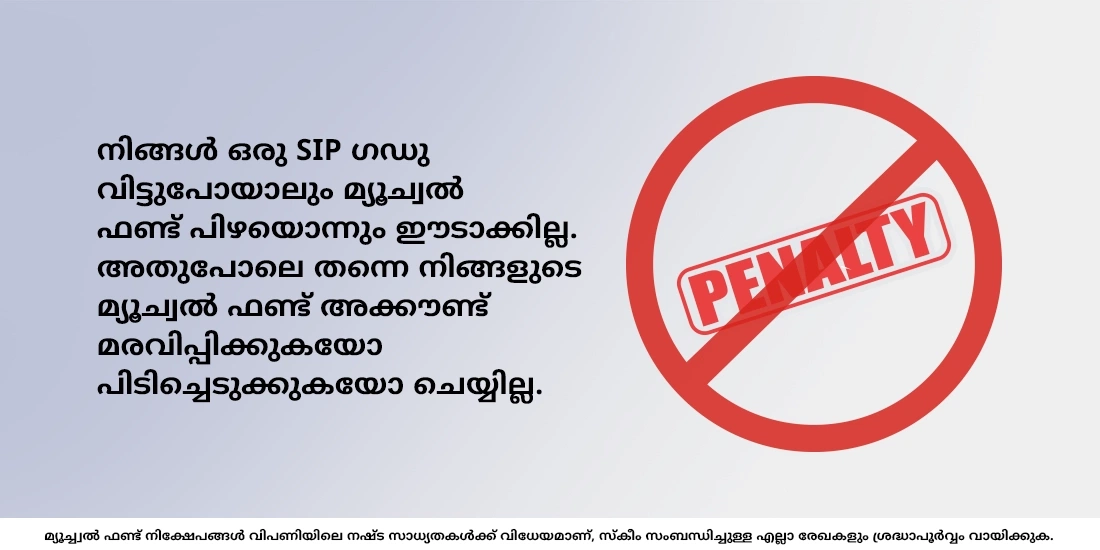 രണ്ടോ അതിലധികമോ തവണകള് മുടങ്ങിയാല് മ്യൂച്വല് ഫണ്ടുകള്ക്ക് എന്തു സംഭവിക്കും?