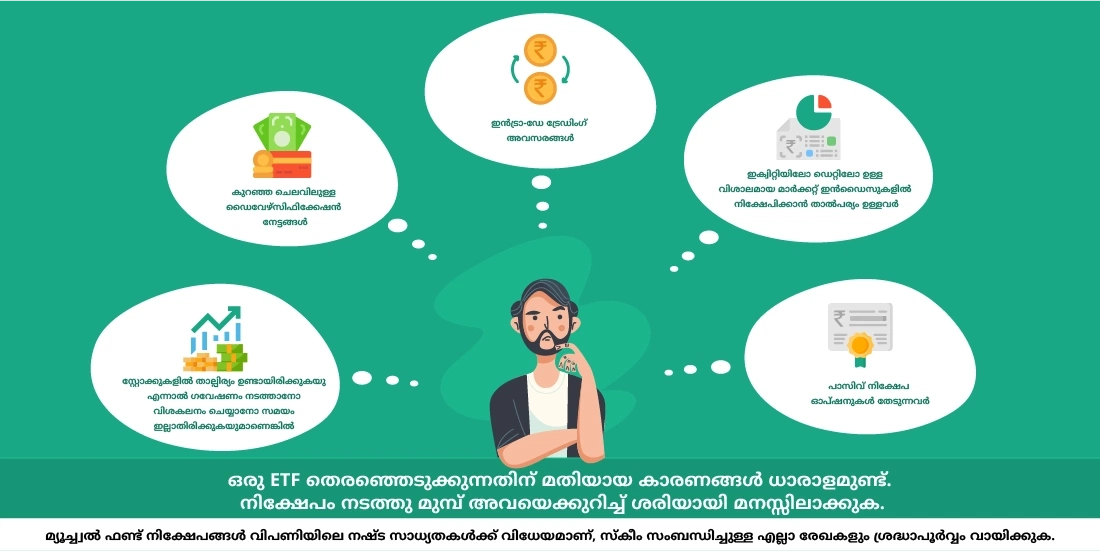 നിങ്ങള്‍ എന്തിന് ഒരു ETFല്‍ നിക്ഷേപിക്കണം?