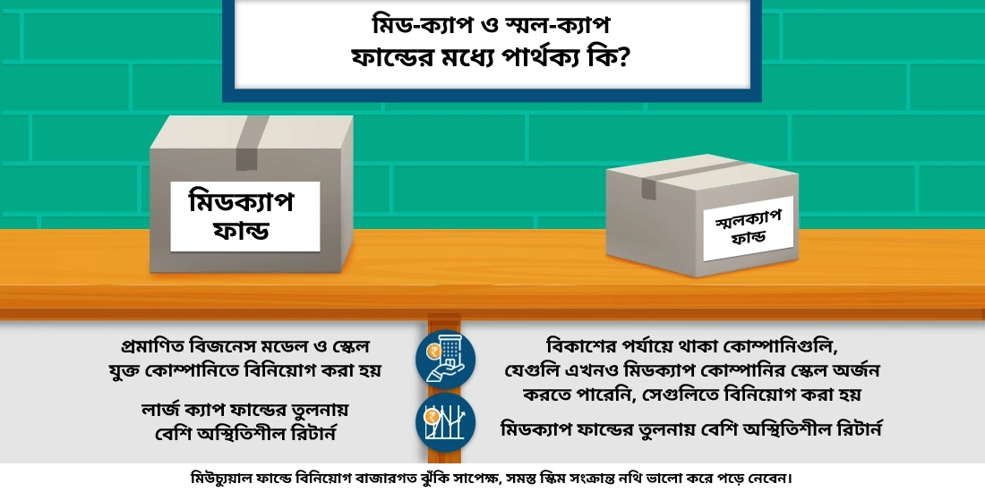 মিড-ক্যাপ ও স্মল-ক্যাপ ফান্ডের মধ্যে পার্থক্য কি?