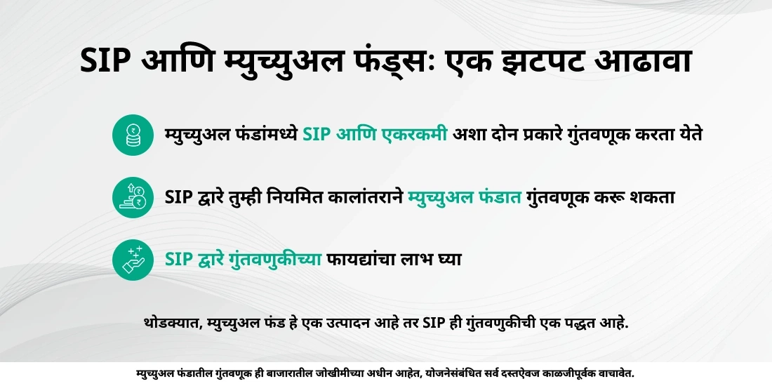 एसआयपी आणि म्युच्युअल फंड यामध्ये काय फरक आहे?